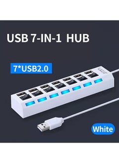 7-Port USB 2.0 Hub-white