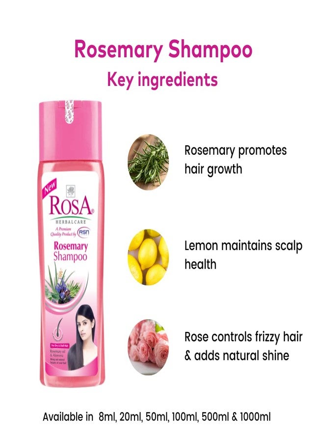 ROSA Rosemary Shampoo For Unisex, With Rosemary Oil and Aloevera Dry and Dull Hair | Natural & Herbal Ingredients-(Pack of 1-1000ml) - Image 4