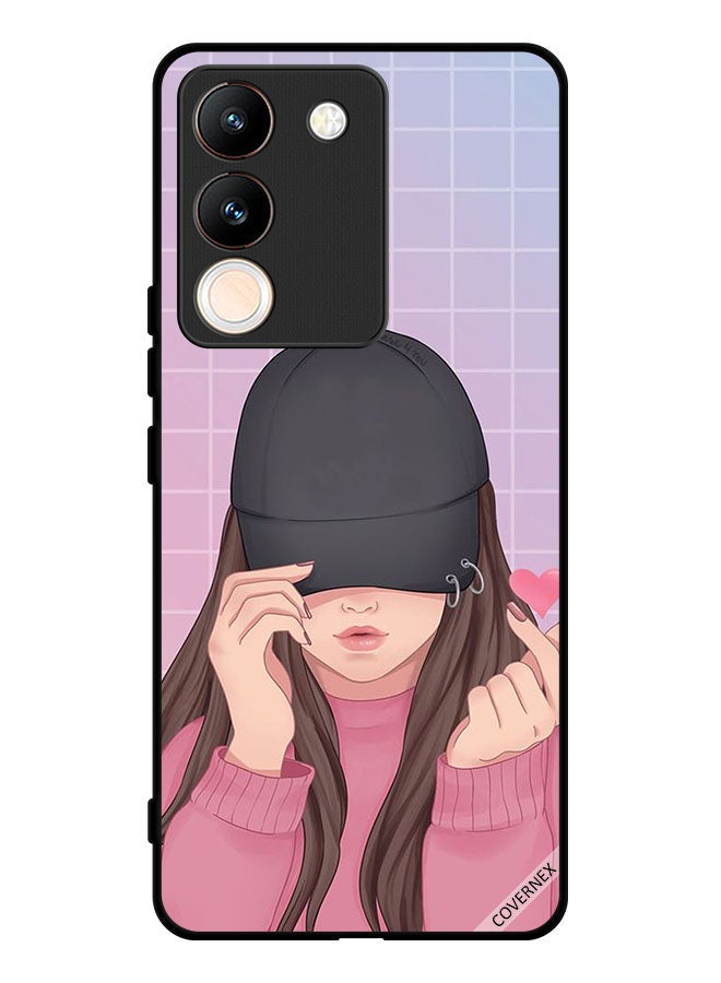 Protective Case Cover For vivo Y200 Snap Love Cap Girl
