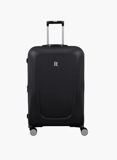 إت Textured Hardcase Trolley Bag with Retractable Handle and Zip Closure 24-M - Domestic