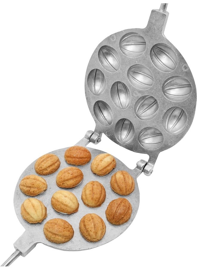 PetriStor - Walnut 12 Cookie Mould (Oreshek) Maker Oreshki Rissian Soviet Cookies - Image 1