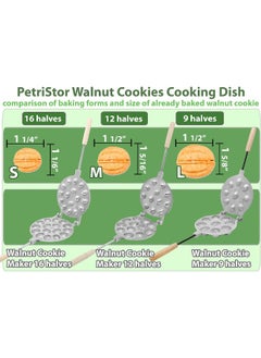 Walnut 12 Cookie Mould (Oreshek) Maker Oreshki Rissian Soviet Cookies