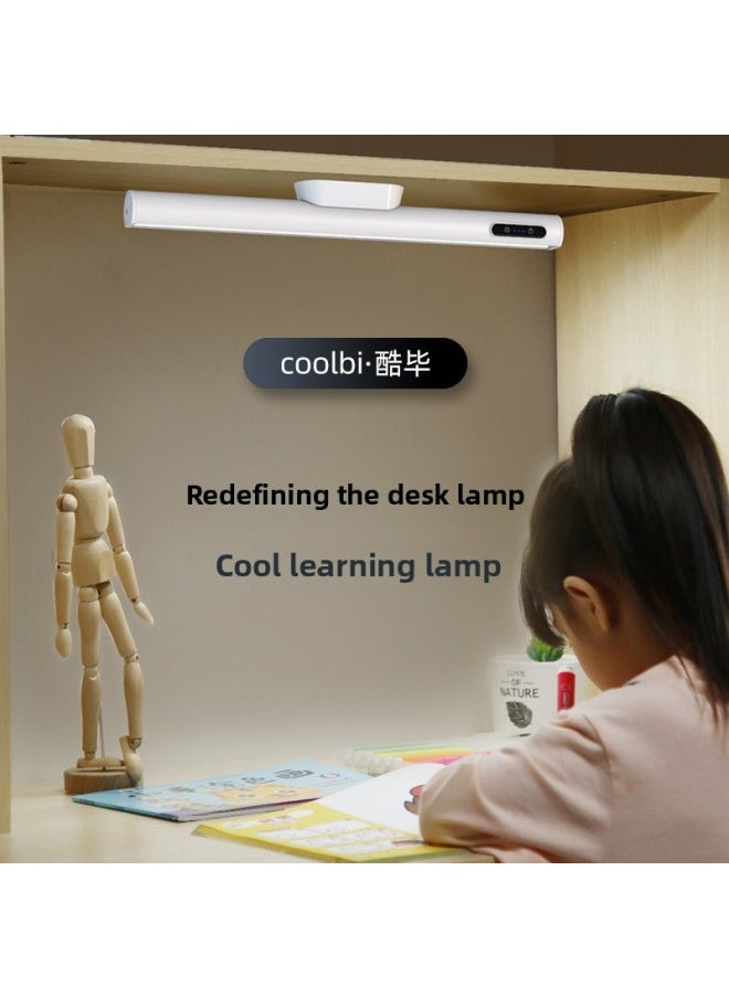 Generic - Kubi Charging Magnetic LED Dormitory Light Three-color Stepless Dimming Remote Control Large-capacity Battery Reading Light-Specifications:4000 MA-Power:White - Image 1