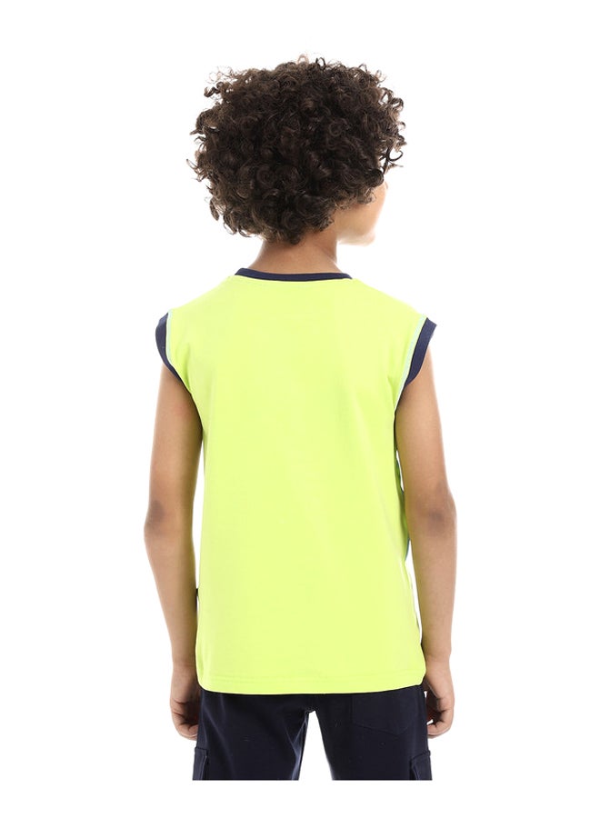 DIADORA تي شيرت قطني بدون أكمام مطبوع للأولاد - Image 3