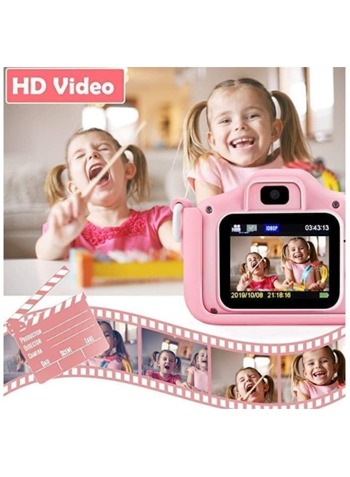 ELTRAZONE Kids Camera for Girls and Boys, Kids Digital Dual Camera 20MP Video Camcorder Anti-Drop Children Cartoon Selfie Camera, Camera for Kids with Games, Birthday Gift,32 GB memory card supported - Image 3
