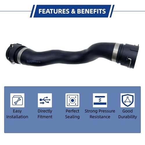 McrGinly Engine Upper Radiator Coolant Hose Tube Pipe Compatible with Volvo V60 S60 S80 XC60 S80L XC70 V70 32249280 31293622 - Image 4