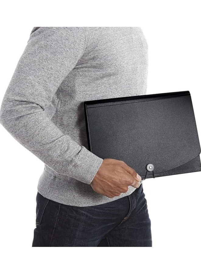 أف بي سي 12 جيوب A4 توسيع مجلد الملفات - منظم الملفات القابلة للتوسع للأكورديون المحمولة ، حامل الوثائق متعددة الألوان ذات القدرة الكبيرة للمكتب والأعمال - Image 2