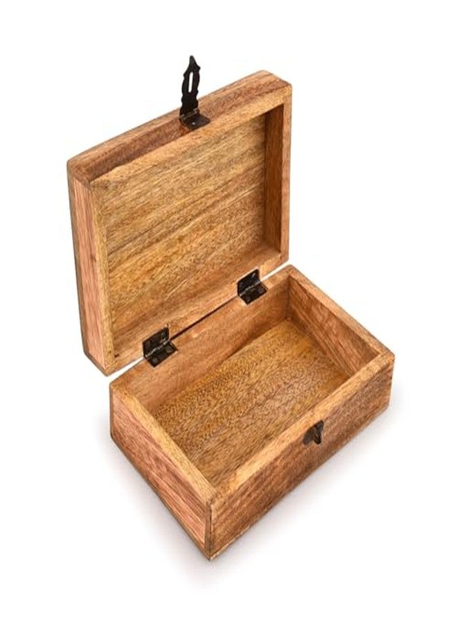 Kimona Jewelry Boxes Mango Wood Tree of Life Engraving Jewellery Box for Women-Men Jewel | Home Decor Accents (8" X 5" X 3") - Image 4