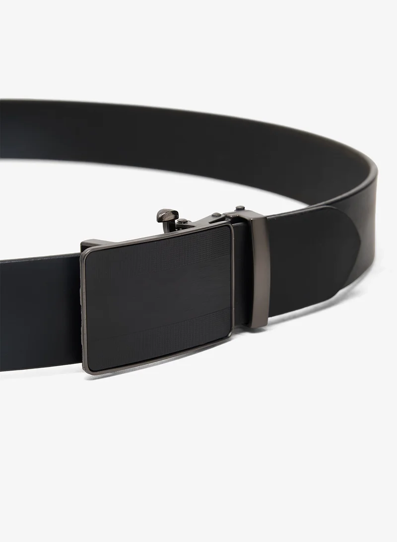 Robert Wood Genuine Leather Free Size Formal Belt