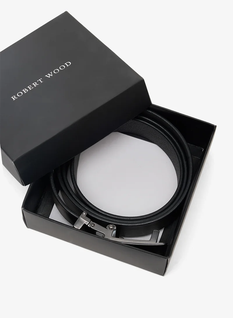Robert Wood  Genuine Leather Free Size Formal Belt for Men | Best Price UAE