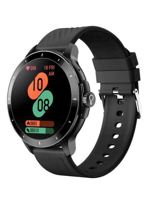 Polar 1.52" HD Round Display Smartwatch, Quick Notification, Compatible for Android & iOS, BT Calling, SpO2, Heart Rate and Sleep Monitoring, Multi Watch Faces, AI Voice Assistant, Jet Black