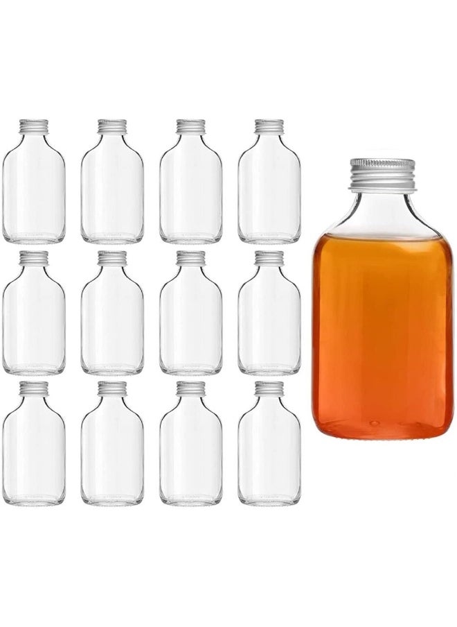 FUFU - FUFU 12Pcs 200ml Empty Juice Bottle Glass Milk Beverage Bottle Coffee Bottle Kombucha Bottle - Image 1