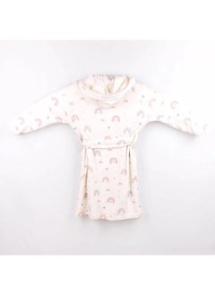 Mamas Gift Winter Robe Pink Rainbows 6-8 Y  - Image 1