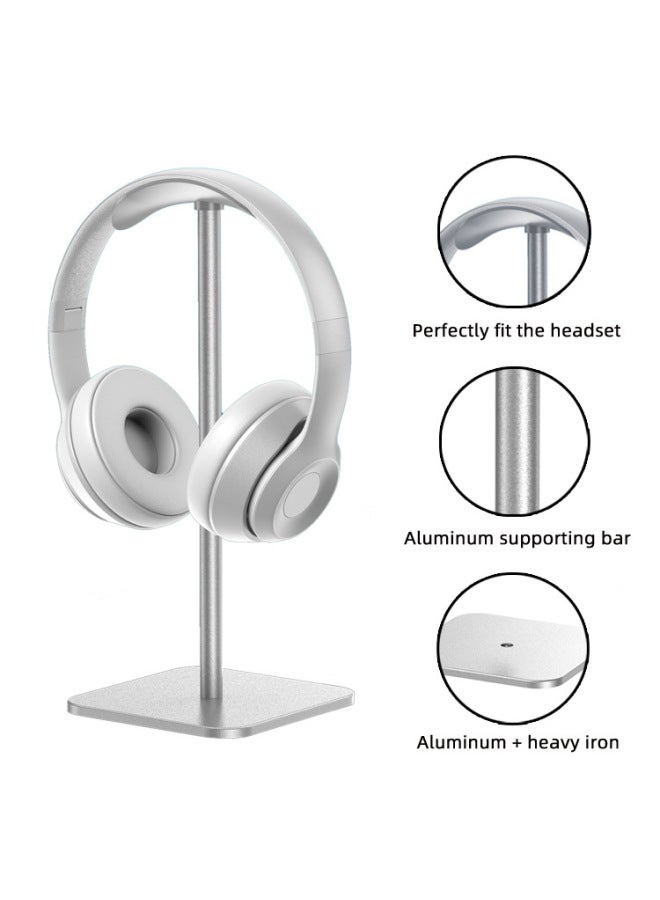 Loquat High-grade Aluminum Alloy Headset Bracket Hanger Creative Metal Headset Detachable Storage Headset Display Rack-Color:Black - Image 5
