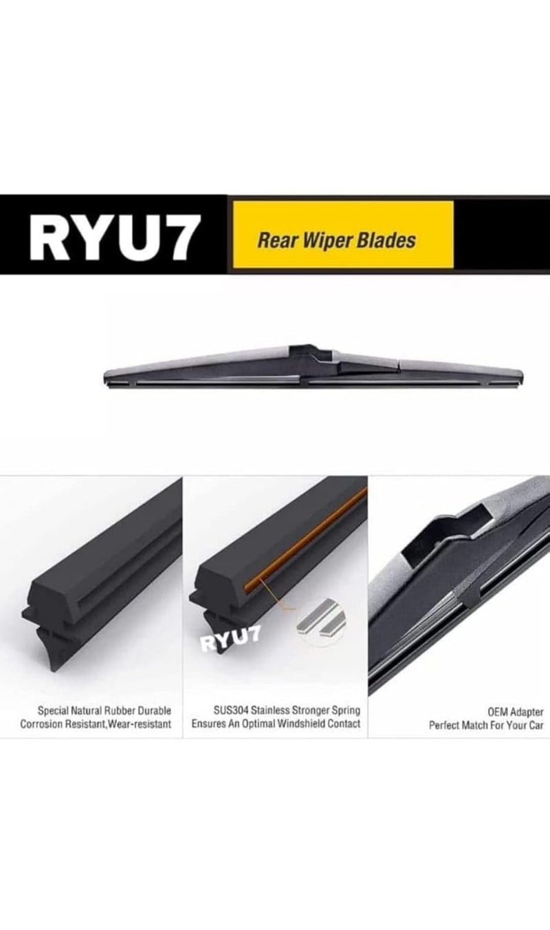 RYU7® Rear Wiper Arm with Blade Exact Fit Design Fits for Punto - Image 5
