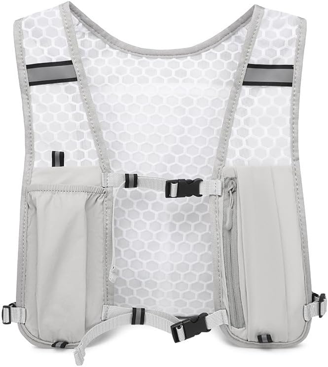 FONCBIEN Running Hydration Vest for Men Women, Unisex Lightweight Trail Running Backpack with Water Bottle, Adjustable Reflective Vest for Outdoor Sports - Image 1