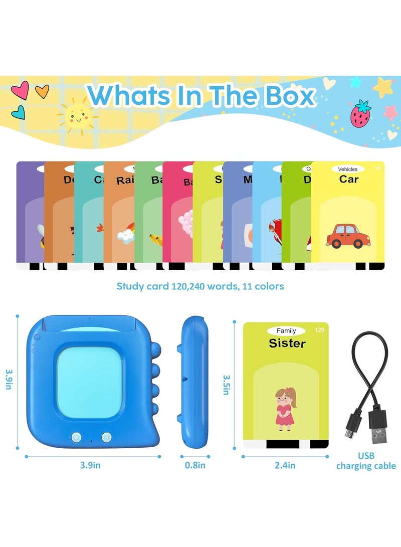 Flash Cards for Toddlers 2-7 Years Old | 112 Talking Flash Cards with 224 Words | Speech Therapy & Autism Toys | Audible Early Learning Educational Toys for Babies | Perfect for Vocabulary Building & Cognitive Development - Image 2