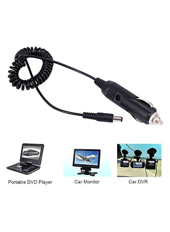 erorex 2-Pack DC 5.5x2.1mm Car Charger 12V 12-Volt Cigarette Lighter Socket Power Supply Adapter Charger Cable for Car Truck Bus Van Boat - Image 5