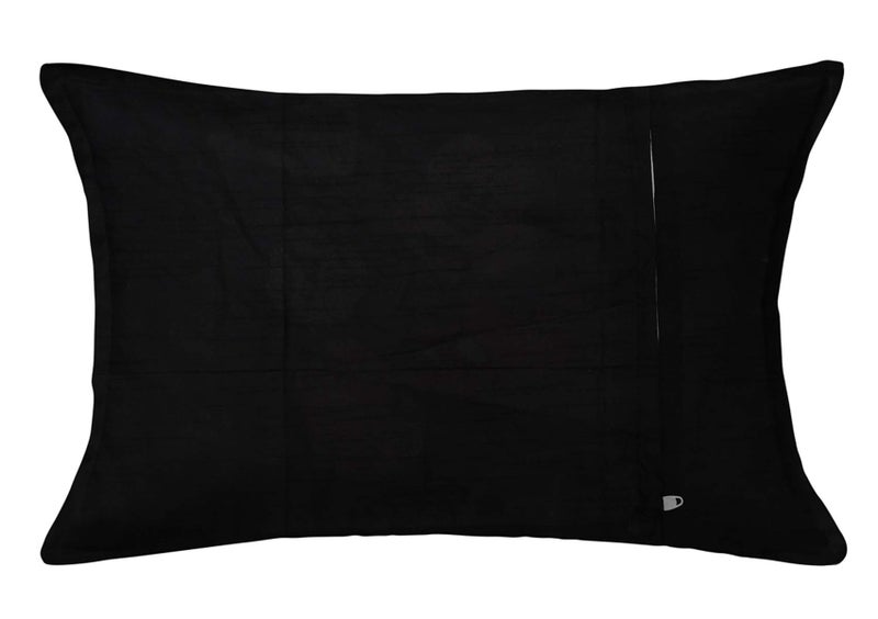 Kuber Industries Disney Minnie Mickey Print Silk Special Long Crush Pillow Cover- Set of 4, Black & Pink-KUBMART10070 - Image 5