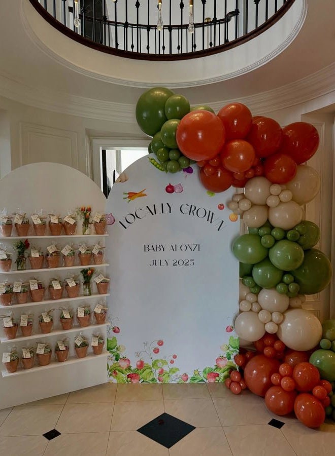 Beaumode Locally Grown Balloon Arch Garland Kit for Home Grown Baby Shower First Birthday Farmers Market She's Off The Market Bridal Shower Bachelorette Party Decoration (Green Orange Purple) - Image 4