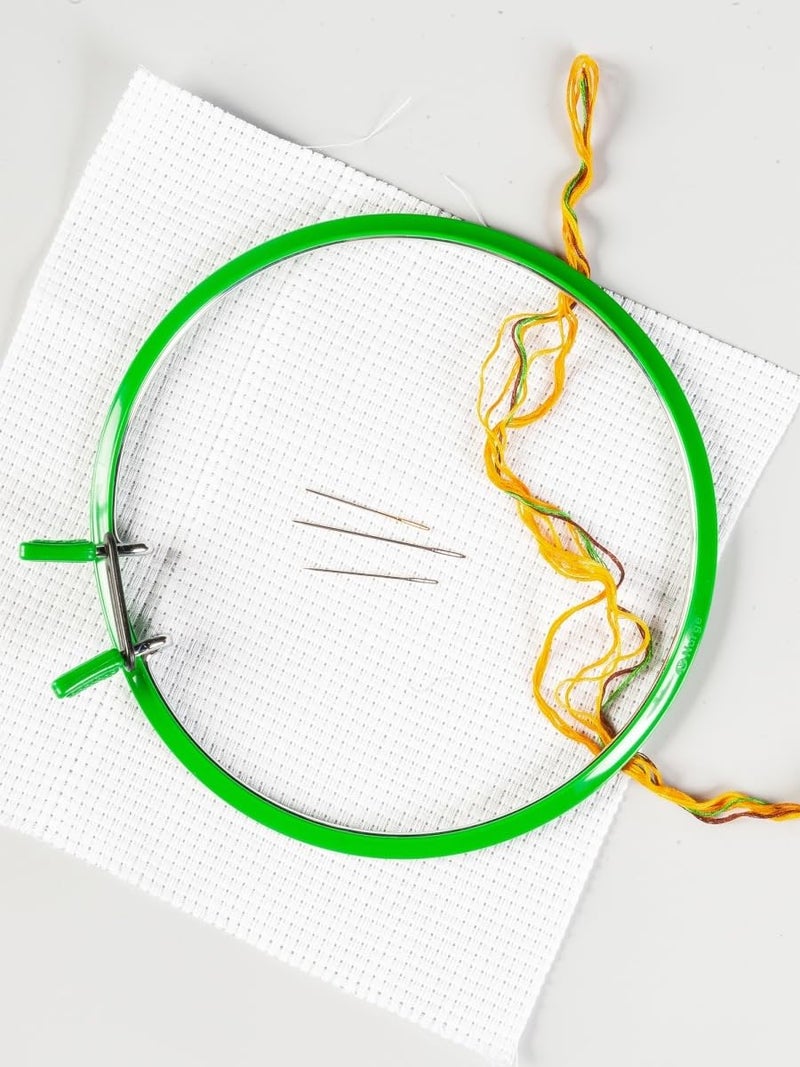 Nurge Premium Quality, Metal Spring Tension Embroidery Hoops, Cross Stich Hoop, Darning Hoops, Embroidery Tension Shed (Green, Siz Mix) - Image 2