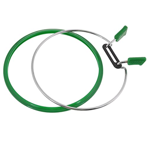 Nurge Premium Quality, Metal Spring Tension Embroidery Hoops, Cross Stich Hoop, Darning Hoops, Embroidery Tension Shed (Green, Siz Mix) - Image 5