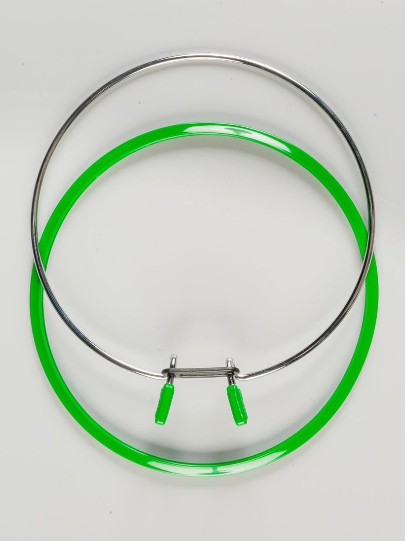 Nurge Premium Quality, Metal Spring Tension Embroidery Hoops, Cross Stich Hoop, Darning Hoops, Embroidery Tension Shed (Green, Siz Mix) - Image 4