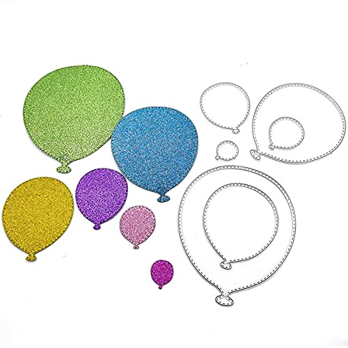 YOLUFER 6PCS Balloon Metal Cutting Dies Stencil Template Mould DIY Embossing Stencil for Album Scrapbooking Paper Card Art Craft Decorations - Image 4