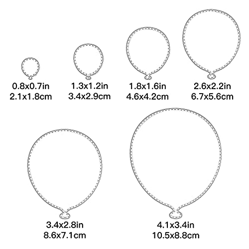 YOLUFER 6PCS Balloon Metal Cutting Dies Stencil Template Mould DIY Embossing Stencil for Album Scrapbooking Paper Card Art Craft Decorations - Image 3