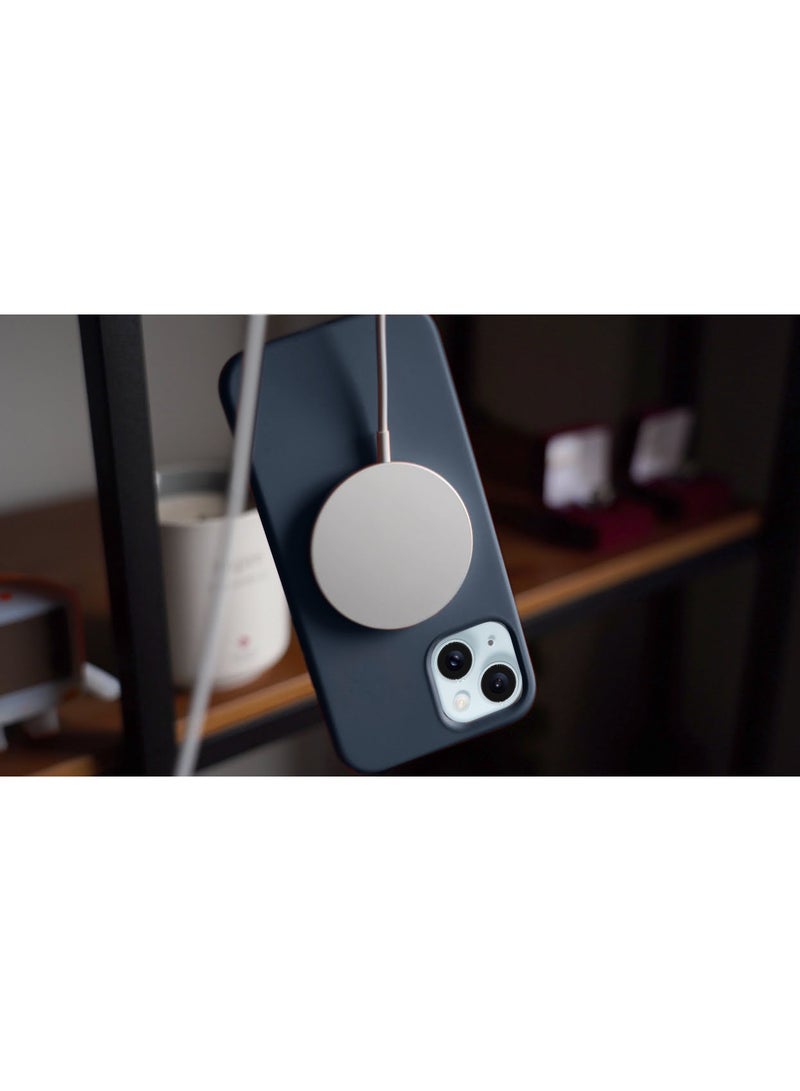 Wtech Soft Liquid Silicone Case Cover With MagSafe For Apple iPhone 15 2023 Storm Blue - Image 5