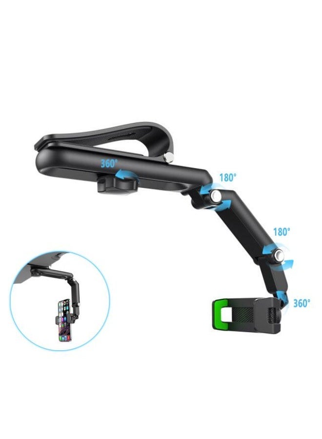 حامل الهاتف العالمي متعدد الوظائف بزاوية 1080 درجة – واقي شمس دوّار وقابل للتمديد بزاوية 360 درجة، مناسب لأي مشهد أو استخدام في السيارة. - Image 2