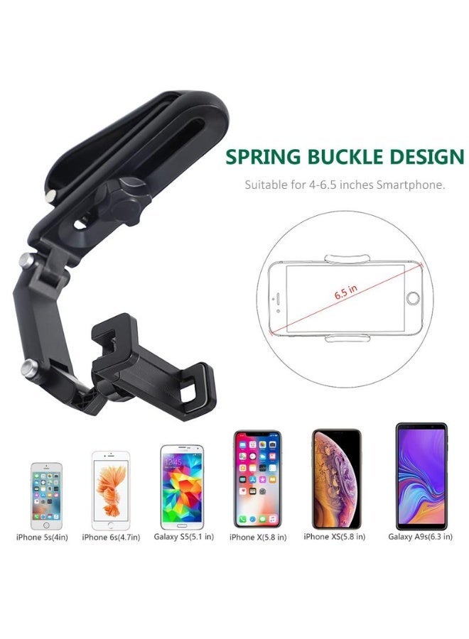 حامل الهاتف العالمي متعدد الوظائف بزاوية 1080 درجة – واقي شمس دوّار وقابل للتمديد بزاوية 360 درجة، مناسب لأي مشهد أو استخدام في السيارة. - Image 5