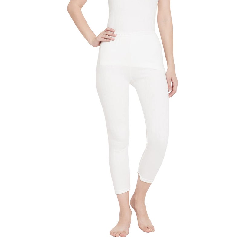 NEVA ESANCIA Women Winter Wear Thermal Legging Off White 4XL - Image 2