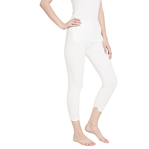 NEVA ESANCIA Women Winter Wear Thermal Legging Off White 4XL - Image 5