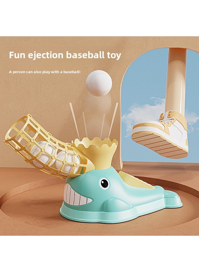 Shake The Sound Net Red With Parent-child Interactive Fun Cartoon Dolphin Ejection Foot Step Baseball Toy Set A Generation Of Hair-Color:Pink-e-commerce Box-spot.