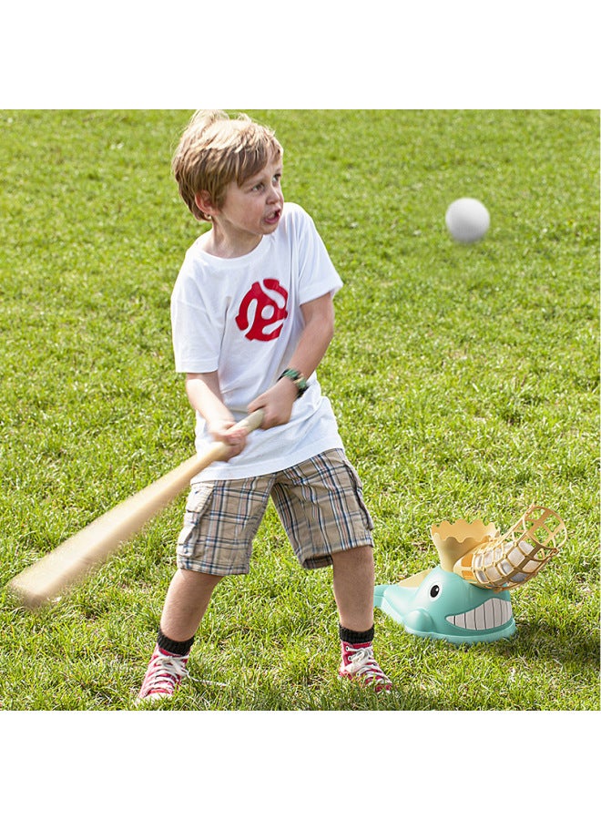 Shake The Sound Net Red With Parent-child Interactive Fun Cartoon Dolphin Ejection Foot Step Baseball Toy Set A Generation Of Hair-Color:Pink-e-commerce Box-spot.