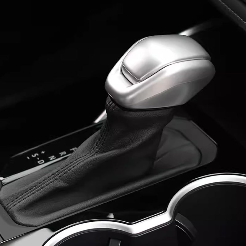 Hyorabyn إكسسوارات السيارة المناسبة لتويوتا هايلاندر 2020~2023 وتويوتا RAV4 2019-2023 غطاء مقبض ذراع ناقل الحركة، تقليم ABS فضي - Image 3