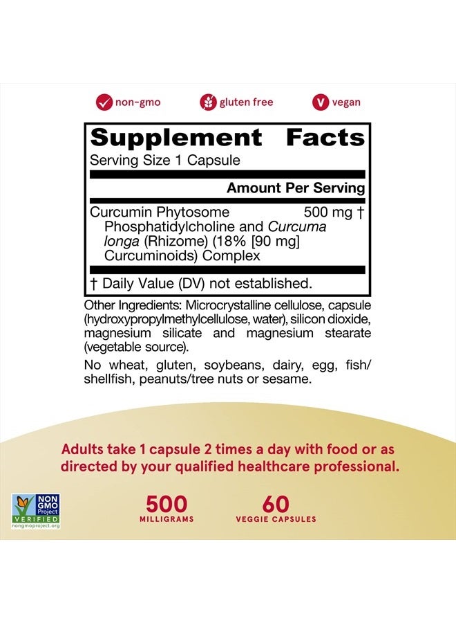 jarrow formulas Curcumin Phytosome 500 mg - 60 Veggie Capsules - Formulated with Meriva - Antioxidant Support Supplement - Curcumin Absorb Delivery System - 30 Servings (Packaging May Vary) - Image 4