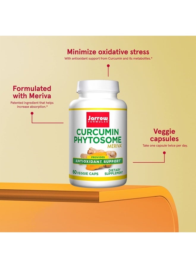 jarrow formulas Curcumin Phytosome 500 mg - 60 Veggie Capsules - Formulated with Meriva - Antioxidant Support Supplement - Curcumin Absorb Delivery System - 30 Servings (Packaging May Vary) - Image 5