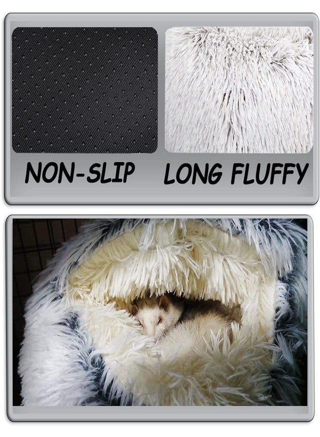FULUE Ferret Bed Cave and Hideouts，Ferret Hideaway Bed Accessories for Cage Ferret Beds and Hideouts (Gray) - Image 4