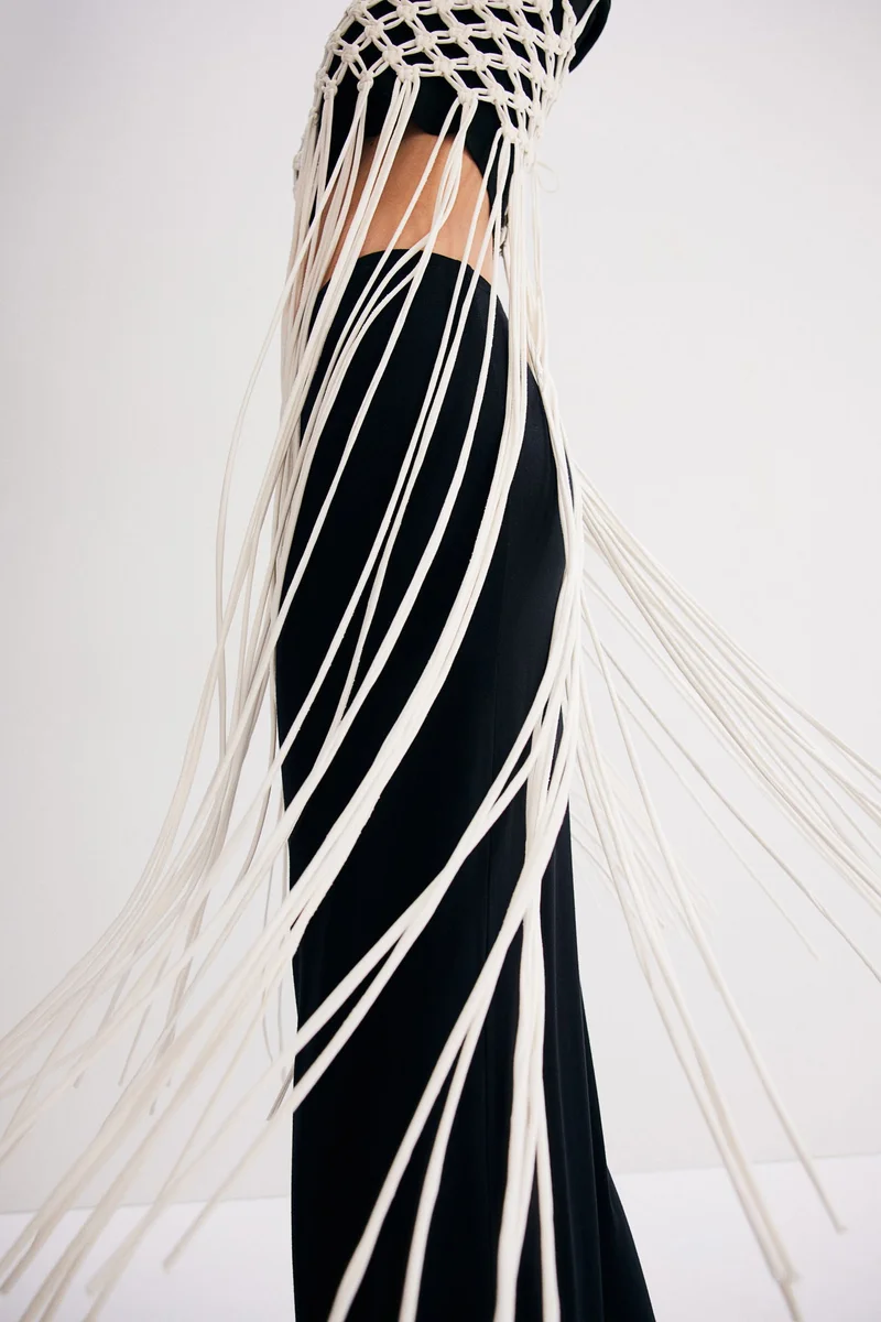 H&M Fringe Detail Dress