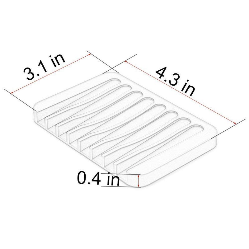 Hakubha Sales Hakubha Sales Self Draining Silicone Drying Mat Silicone Soap Dish Soap Holder Soap Tray Cute Silicone Soap Dish Bathroom Toilet Plate Assorted Color  - Image 3