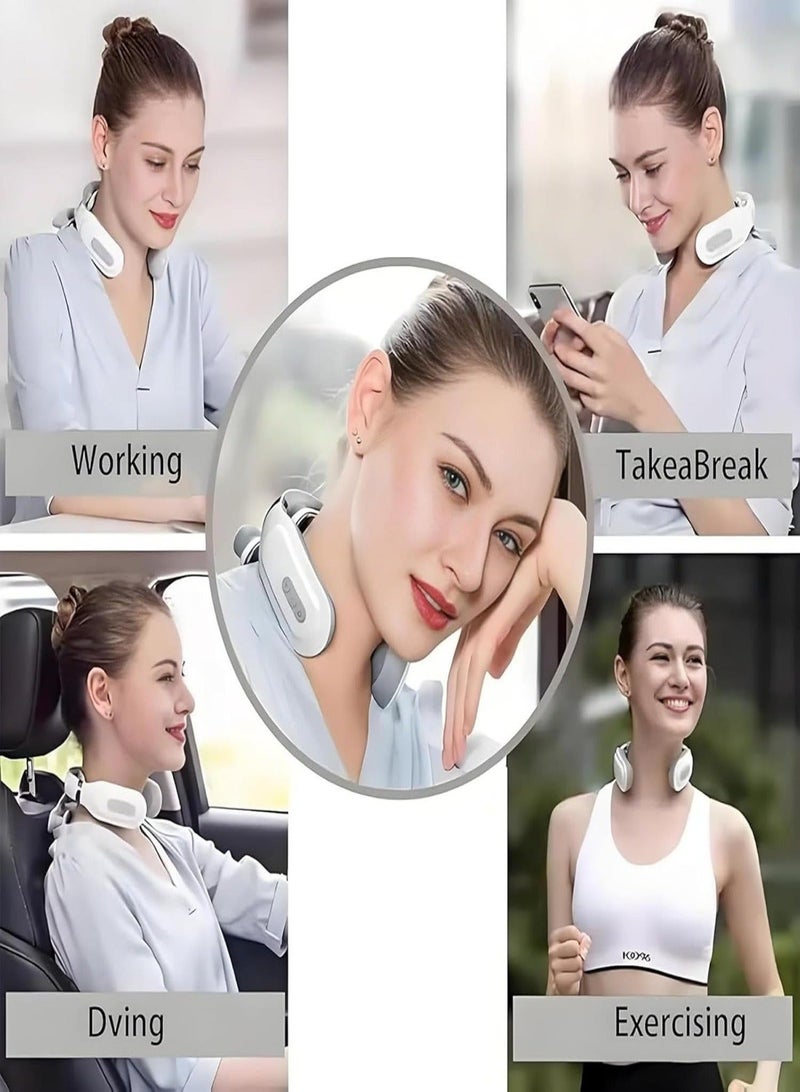Neck Massager,Upgraded Pro 2.0 Neck Massager, 4-Head Neck Relaxation Device,with 6 Vibration Modes & 15 Intensity Levels - Image 2