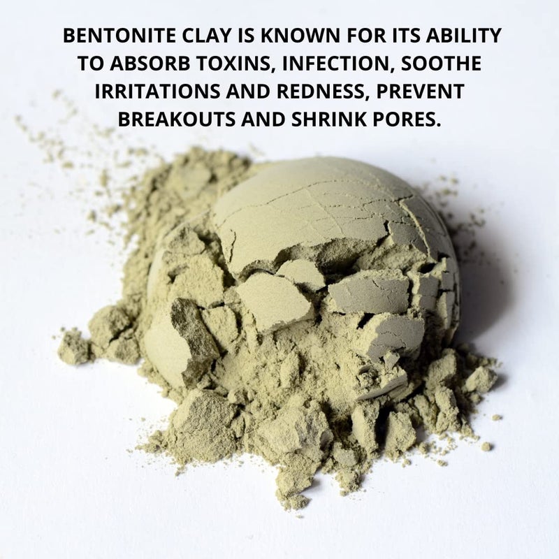 SMART SOLUTIONS Calcium Bentonite Clay, 2 lb Pure Indian Healing Clay - All Natural for External Use | DIY Facial Treatments, Deodorants, Hair Masks - Image 3