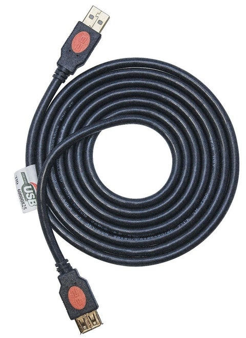 USB CABLE EXTENTION FROM 2B 3 METERS LONG USB 3.0 SUPPORTED suitable for all connections and supports reading data