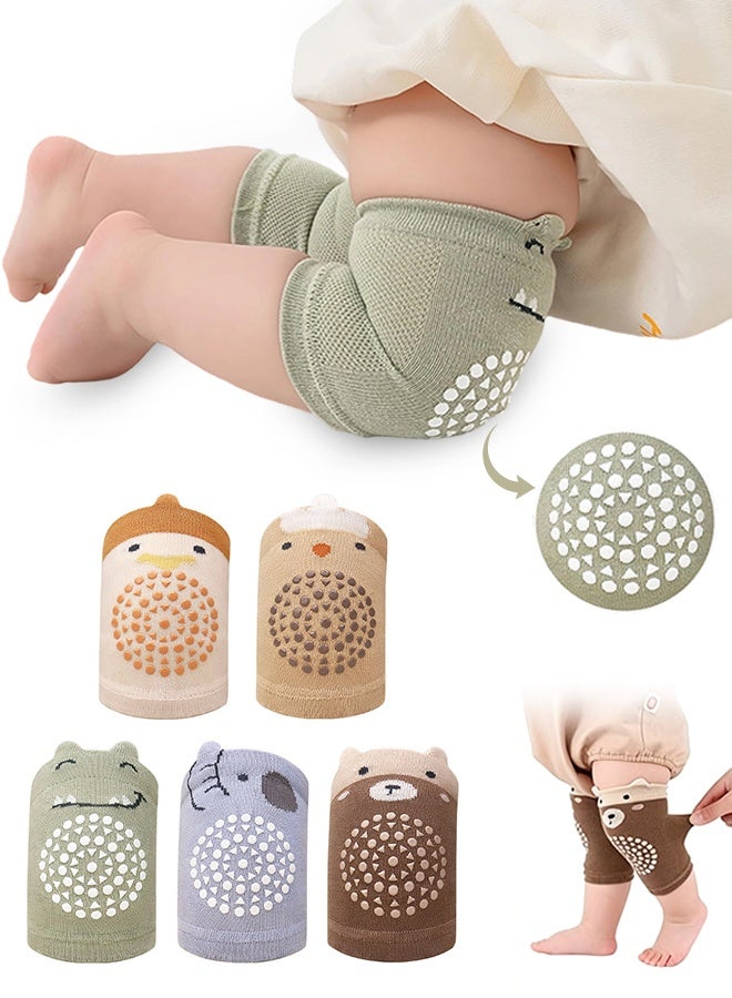 Sweet Life Baby Knee Pad for Crawling Infant Kneepads, Elastic Leg Warmers, Anti-Slip Leg Protector for Toddler (5 Pairs, Standard) - Image 1