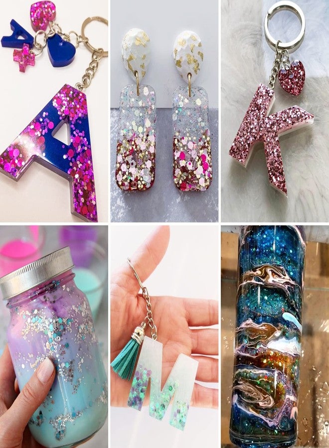 تورك بريق أسود سميك من TORC، 4 أونصة، مناسب لأعمال الراتنج والفنون وفن الأظافر ومستحضرات التجميل ومكياج المهرجانات، 1/10 (2.5 مم) - Image 4