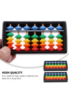 SYOSI 3pcs Chinese Abacus Rainbow Color Column Soroban Vintage Chinese Calculator Math Counting Tool Toy for Students Kid  - Image 3