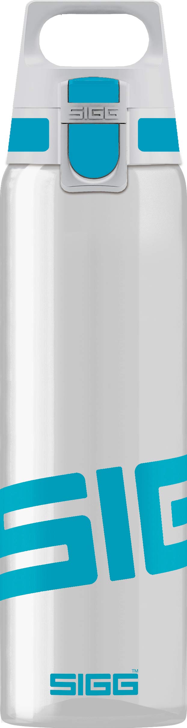 SIGG - Tritan Water Bottle - Total Clear ONE Aqua - Suitable For Carbonated Beverages - Dishwasher Safe - Leakproof - Lightweight - Scratch Resistant - BPA Free - 25 oz