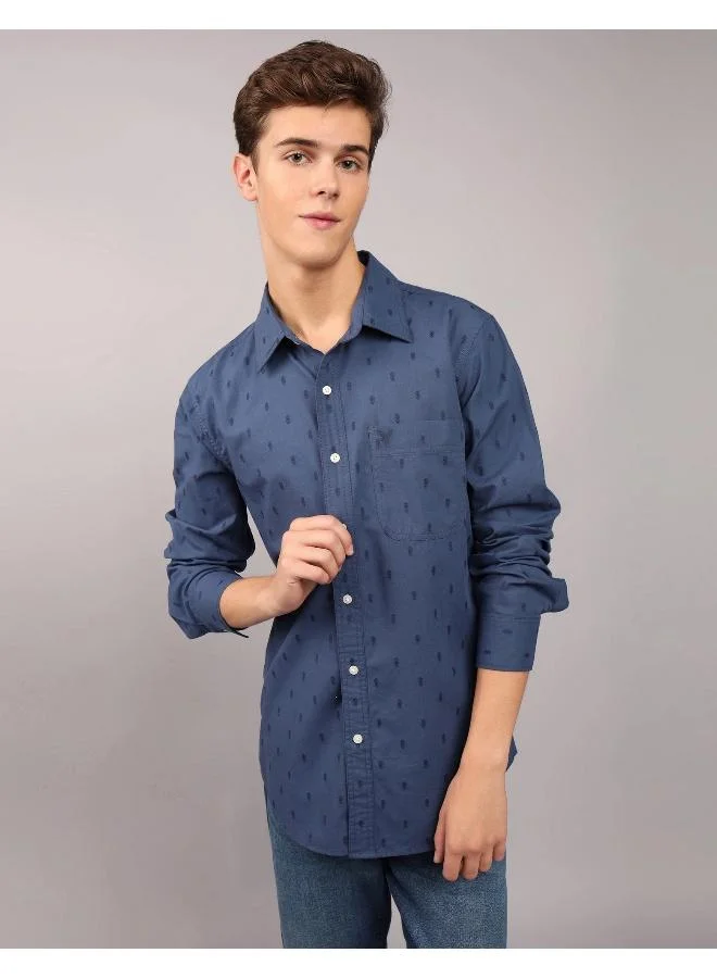 امريكان ايجل AE Printed Slim Fit Everyday Button-Up Shirt